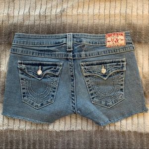 True Religion Disco Joey Big T Jean Shorts Size 29